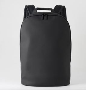 Book Daypack Regular <b>Black</b> Laptop <b>Backpack</b> for Men and Women, <b>Waterproof</b> <b>Black</b> Minimalist Commuter Bag with 16 Inches Laptop - Product Image 1