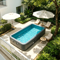 Piscine gonflable hors sol à structure rigide Drop Stitch, grande piscine gonflable extérieure, prix d'usine