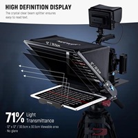 NEEWER X17 Téléprompteur portable pour diffusion en direct avec contrôle par application, compatible téléphone portable, tablette et appareil photo reflex 17 pouces