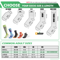 Chaussettes de sport personnalisées avec logo, chaussettes de sport extensibles de qualité supérieure pour l'exercice, la marche et les performances quotidiennes