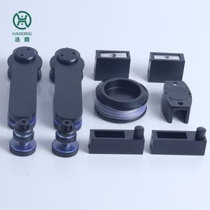 Système <span class=keywords><strong>de</strong></span> <span class=keywords><strong>porte</strong></span> coulissante en verre sans cadre à tube rond <span class=keywords><strong>de</strong></span> style moderne Roues noires mates <span class=keywords><strong>pour</strong></span> salle <span class=keywords><strong>de</strong></span> bain <span class=keywords><strong>pour</strong></span> <span class=keywords><strong>douche</strong></span> - Product Image 1