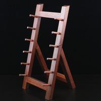 Support à couteaux à sashimi multi-niveaux en bois de Hinoki massif Elite |   Support haute densité résistant aux micro-organismes |   Chef sushi professionnel