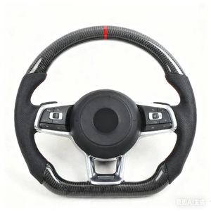 Volant en fibre de carbone pour Volkswagen CC <span class=keywords><strong>Golf</strong></span> 6 <span class=keywords><strong>7</strong></span> Sagitar Passat MK7 MK6 GTI <span class=keywords><strong>GTD</strong></span> Modification Performance <span class=keywords><strong>Accessoire</strong></span> de voiture - Product Image 2