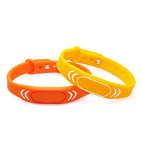 13.56mhz/125khz étanche nfc silicone bracelet bracelet nfc caoutchouc rfid bracelet pour événements