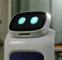 Robot Serveur Intelligent MiCity 2026 pour la Livraison de Repas et le Recharge Auto, Idéal pour Restaurants et Hôtels, avec Écran Publicitaire de 21,6 Pouces