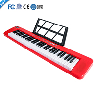 OEM BDMUSIC BD-668 Children's Digital Piano 61 Keys Electronic Keyboard 200 Rhythms Multifunctional Portable Musical Instrument