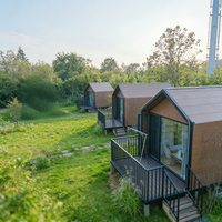 Chalet Moderne Design Scandinave, Maison Modulaire Isolée et Imperméable, Pour Solutions de Projets Résidentiels
