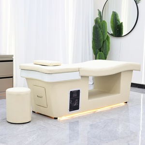 Cama de Masaje Eléctrica para Lavado de Cabello de Salón, Terapia Tailandesa, Tratamiento Capilar, Spa Capilar, Cama de Champú con Lavabo - Product Image 5