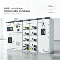Armoire de commutation hybride MNS à basse tension, extractible, 630A 6300A 0.4kV 0.69kV IP4X, pour centrale électrique, poste de transformation et centre de données