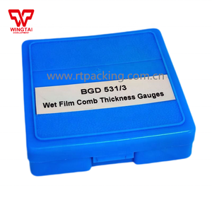 Bgd531/4 250um-700um स्टेनलेस स्टील गीली फिल्म कंघी मोटाई गेज रंग पेंट, वार्निश, स्याही मापने के लिए - Product Image 6