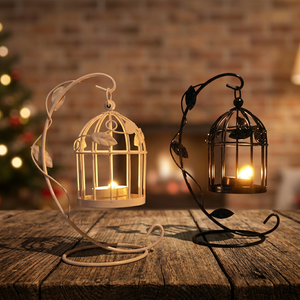 Porte-bougie suspendu design pas cher pour mariages, fait main avec design personnalisé - Product Image 3