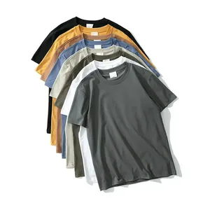Professionele Fabriek Groothandel 260 Gram Hoge Kwaliteit Katoen T-Shirt Met Aangepaste Ontwerp Logo Mannen T-Shirt