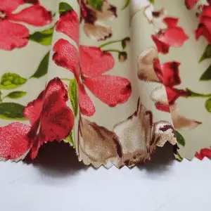 Shaoxing Yuyuan Imp yumuşak mat ipek ipek saten 100% polyester dijital baskılı GArmani ipeksi saten kumaş saten kumaş