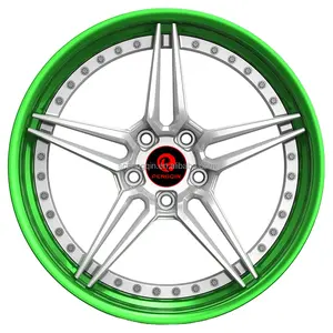 Alloy 3 Piece Warehouse Red 5 Holes Wholesale Rims 20 Inch Colors Passenger Car Accessories Forged Aluminum Wheels 6x1397 China