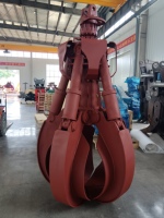 Grappin rotatif hydraulique pour déchiquetage d'ocassions automobiles et recyclage de ferraille, attache pour excavatrice de chantier de déchets