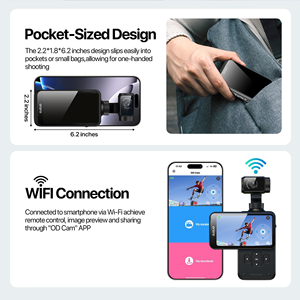 <span class=keywords><strong>ORDRO</strong></span> M5 5K Caméra Vlogging Stabilisation 3 axes 3.5 ''Écran tactile IPS rotatif 48MP 1/2.5'' CMOS 4K/60FPS Vidéo IR - Product Image 4