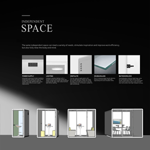 Cabina <span class=keywords><strong>de</strong></span> Oficina Exterior Aislada, Cabina Telefónica, Cabina <span class=keywords><strong>de</strong></span> Reuniones, Oficina Prefabricada, Oficina Insonorizada, Oficina <span class=keywords><strong>de</strong></span> Jardín - Product Image 3