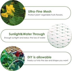 Filet à oiseaux en polypropylène pour la <span class=keywords><strong>protection</strong></span> du jardin 13x20ft légumes et arbres fruitiers cerf écureuils et autres <span class=keywords><strong>animaux</strong></span> - Product Image 4