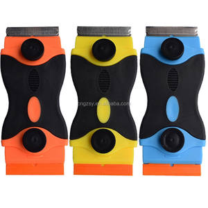 Grattoir <span class=keywords><strong>Double</strong></span> <span class=keywords><strong>face</strong></span> en métal et plastique, outil 50 pièces, grattoir à lame de rasoir <span class=keywords><strong>pour</strong></span> sol, fenêtre de voiture - Product Image 5