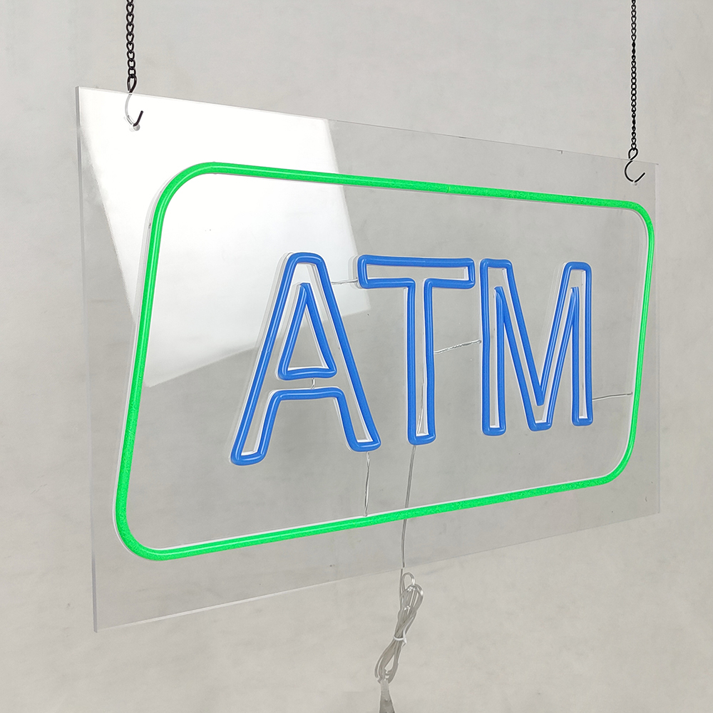 Hight Bright Custom RGB Flasher Large Neon LED Open Signs TAM 24 Hours Sale-service LED Advertising Display Screen