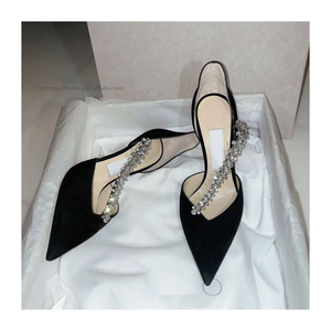 New Sexy Slender New Black Pointy Single-<b>shoe</b> Women's Sandals High Heels - Product Image 5