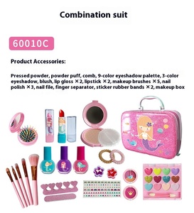 Giocattoli per il trucco per bambini In-Stock <span class=keywords><strong>di</strong></span> plastica per la casa vestiti cosmetici ombretti ombretto vestito per fingere <span class=keywords><strong>di</strong></span> giocare per Amazon - Product Image 6