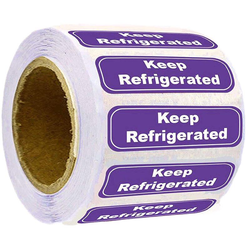 Customize Purple Adhesive Waterproof Paper Refrigerated