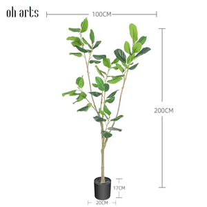 Arbre artificiel Oh Arts de qualité supérieure, 200 cm, pour extérieur, Ficus artificiel, Ficus <span class=keywords><strong>Audrey</strong></span>, pour la décoration de la maison, de l'<span class=keywords><strong>h</strong></span>ôtel, du magasin - Product Image 2