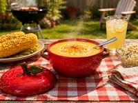 Casserole en céramique en forme de pomme avec couvercle et doubles poignées, pot à soupe en céramique résistant au four, vaisselle créative pour la cuisine et la table