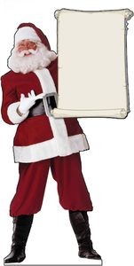 Tùy chỉnh hiện đại Santa Claus tông <span class=keywords><strong>Standee</strong></span> hiển thị cutout có thể gập lại cho siêu thị giáng sinh trang trí làm cho bền - Product Image 3
