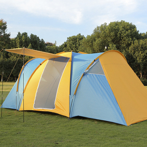 6 Person Family Camping Waterproof <strong>Tent</strong> with <strong>3</strong> <strong>Bedrooms</strong> and 1 Living Room - Product Image 5