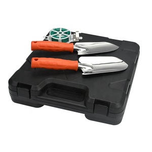 Ensemble d'outils de jardin en acier inoxydable, 9 pièces, avec poignées en plastique, cisailles manuelles, truelle, râteau, cultivateur, pulvérisateur pour l'extérieur - Product Image 5