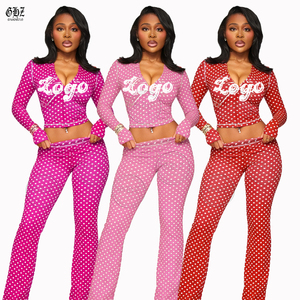 Completo Donna <span class=keywords><strong>2</strong></span> Pezzi Personalizzato Rosa con Stampa Leopardata, Felpa con Cappuccio a Maniche Lunghe e Pantaloni a Zampa, Tuta Autunnale Motivo Ghepardo - Product Image 5