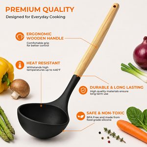 33 Piece Silicone <b>Cooking</b> Utensil Set Heat Resistant Kitchen Tool <b>Kit</b> Spatula Turner Scoop Whisk Scissors - Product Image 3