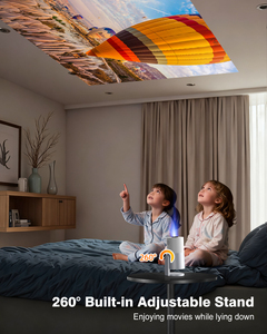 โปรเจคเตอร์พกพา Pico Mini Smart Android LED พร้อม Wi-Fi ความสว่าง 3000 ลูเมนส์ ความละเอียด 1080P สำหรับใช้ในสำนักงานและที่บ้าน - Product Image 4