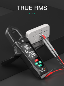 FY382 True RMS Capacitance NCV Ohm Hz Tester 9999 Counts DC/Current Detector Professional Multimeter Digital <b>Clamp</b> Meter - Product Image 5