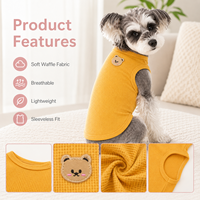 Vêtements pour chiens en gros OEM ODM, pull pour chien en tissu uni, vêtements chauds pour animaux de compagnie toute saison, vêtements pour chiots d'extérieur