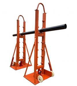 <span class=keywords><strong>Fibertel</strong></span>, 5 toneladas, 10 toneladas, 20 toneladas, recubierto de polvo, Color naranja, soporte de carrete de Cable, elevador de tambor, Gato de elevación de Cable hidráulico TJ07CJ001 - Product Image 2