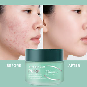 Private Label Bio natürliche Algen PDRN Schlaf maske über Nacht Hautre paratur Feuchtigkeit spendende aufhellende und straffende Maske Gelee - Product Image 5