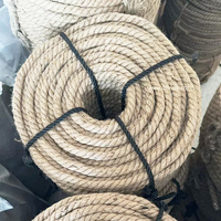 Corde de jute Matériau en fibre naturelle 3 brins 4 brins Corde torsadée Hard Lay 8mm 12mm 10mm 16mm Taille 100m pour l'emballage