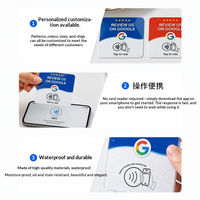 Carte tactile NFC personnalisée avec puce 215 et commentaires positifs