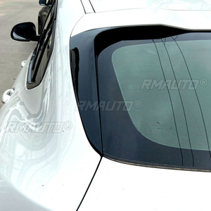 1 Par de Alerones Laterales Negros Brillantes para Ventana Trasera de BMW X4 G02 2019 2020 2021 2022, Espejo Retrovisor Trasero - Product Image 2