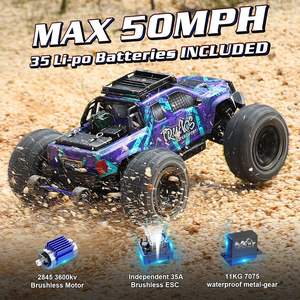 JIUSI PT14R 1:14 Auto <span class=keywords><strong>RC</strong></span> da Corsa Fuoristrada Monster Truck Telecomando 2.4Ghz 4WD 80KM/H Auto <span class=keywords><strong>RC</strong></span> <span class=keywords><strong>Drift</strong></span> Expert per Ragazzi - Product Image 1