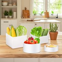 Ensemble de 8 supports de présentation en acrylique, nouveaux supports de buffet, fonds creux, 4 tailles différentes pour la présentation de desserts, bonbons, aliments sur table