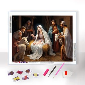 Pintura <span class=keywords><strong>de</strong></span> diamante 5d DIY personalizada <span class=keywords><strong>nacimiento</strong></span> religioso <span class=keywords><strong>de</strong></span> Jesús pintura <span class=keywords><strong>de</strong></span> diamantes taladro <span class=keywords><strong>de</strong></span> polvo <span class=keywords><strong>de</strong></span> hadas imagen - Product Image 1