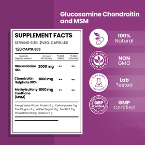 Capsules de <span class=keywords><strong>Glucosamine</strong></span>, <span class=keywords><strong>Chondroïtine</strong></span> et MSM en Gros – Compléments de <span class=keywords><strong>Glucosamine</strong></span> pour des <span class=keywords><strong>Articulations</strong></span> Saines chez les Hommes et les Femmes - Product Image 4