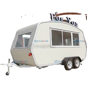 Gâteau de rue chariot à café marché endroit pittoresque chariot de nourriture parc crème glacée à manger chariot touristique camping-car - Product Image 1