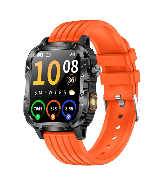 Outdoor Smart Call Watch Y8 1.95" 30 Days Long Battery Life Flashlight Pedometer Calorie Consumption Distance Calculation HW068