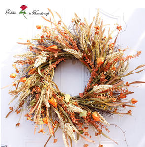 QSLH - T242 <span class=keywords><strong>Couronne</strong></span> <span class=keywords><strong>d</strong></span>écorative <span class=keywords><strong>d</strong></span>'automne 24 pouces <span class=keywords><strong>Couronne</strong></span> <span class=keywords><strong>d</strong></span>'automne <span class=keywords><strong>pour</strong></span> <span class=keywords><strong>porte</strong></span> <span class=keywords><strong>d</strong></span>'<span class=keywords><strong>entrée</strong></span> ou murale - Product Image 3