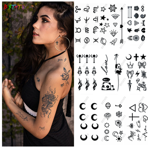Bxtats Pequeños <span class=keywords><strong>Tatuajes</strong></span> <span class=keywords><strong>Temporales</strong></span> Semipermanentes <span class=keywords><strong>de</strong></span> Jugo Azul Gardenia para Venta al por Mayor y Personalizados, que Duran Hasta Media Semana - Product Image 1
